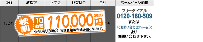 価格表